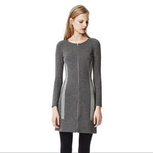 Theory Cheyenne Cityscape Grey Colorblock Dress